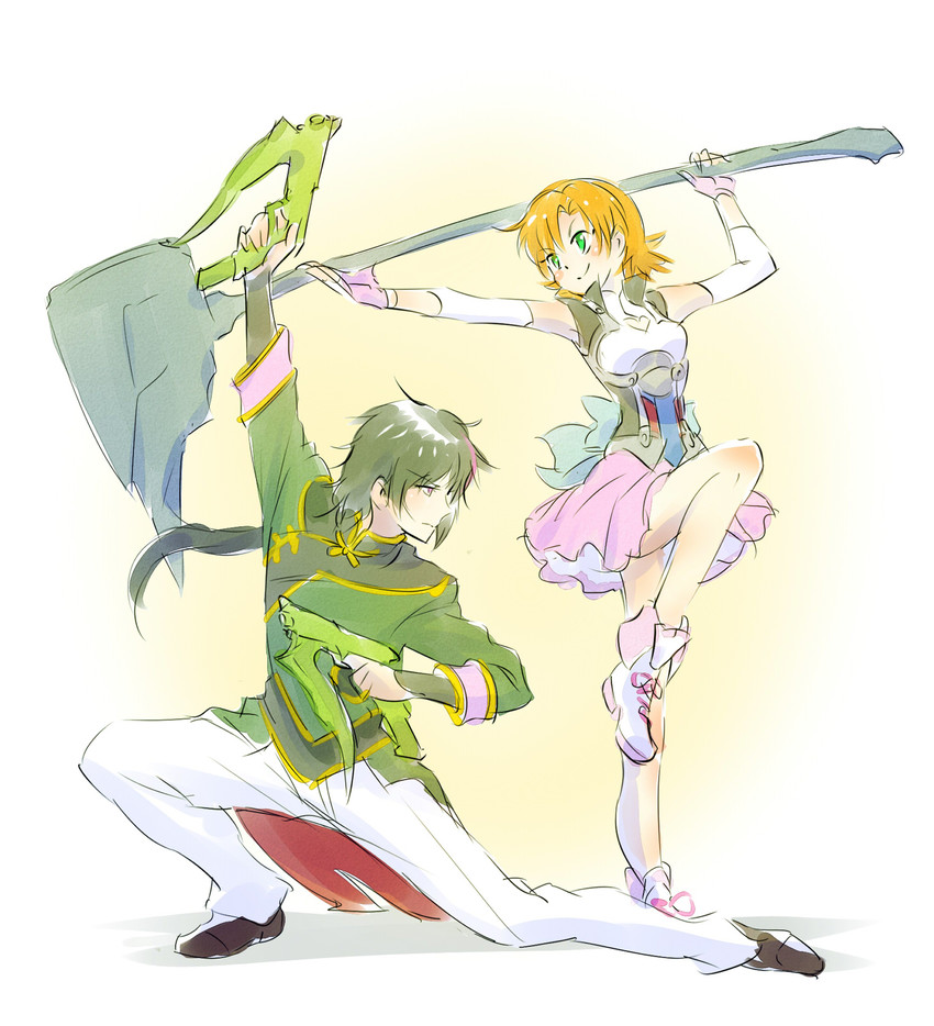 nora valkyrie and lie ren (rwby) drawn by iesupa