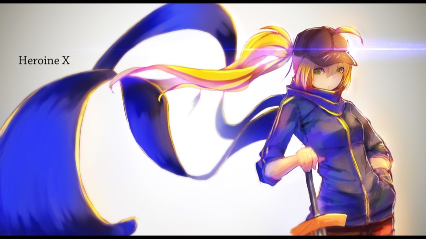 artoria pendragon and mysterious heroine x (fate and 1 more) drawn by enj!