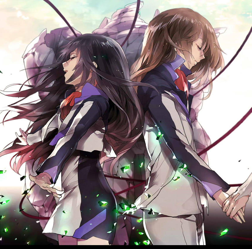 minashiro soushi and minashiro tsubaki (soukyuu no fafner) drawn by ayatoki-1
