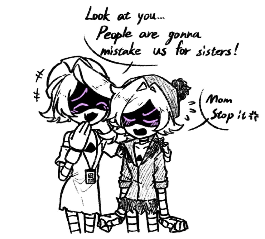 uzi and nori (murder drones) drawn by aida_(aidacamelia0516)