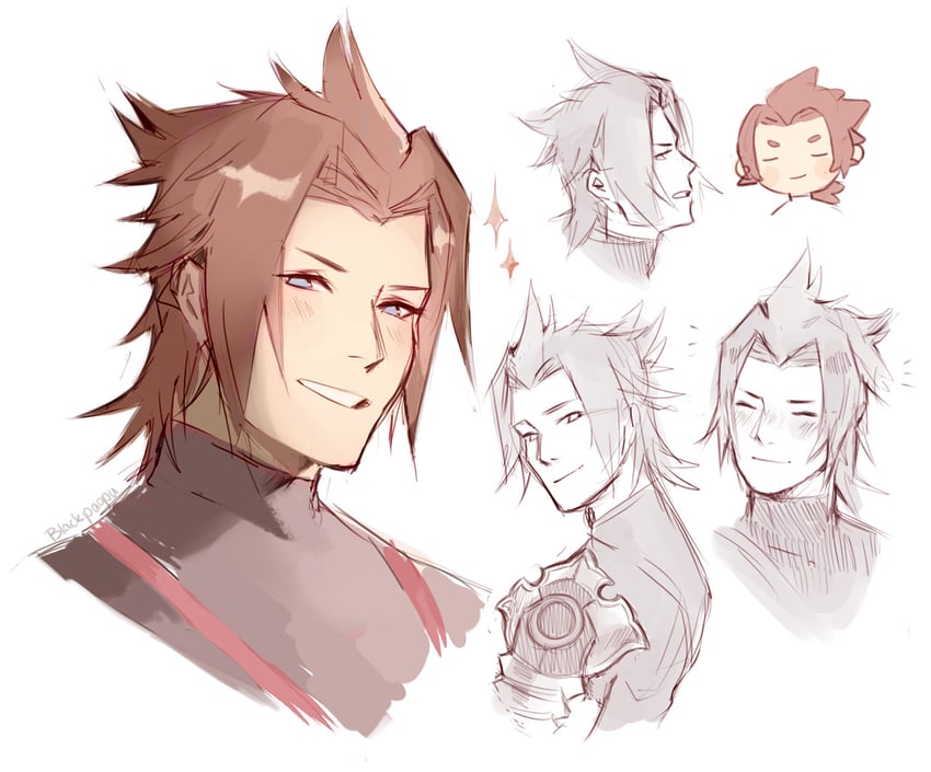 terra (kingdom hearts and 1 more) drawn by blackpaopu