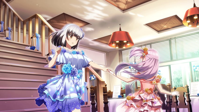 satsuki yomi and tsubakuro yume (toji no miko and 1 more)