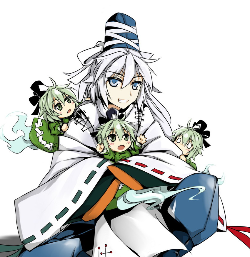mononobe no futo and soga no tojiko (touhou) drawn by langlang