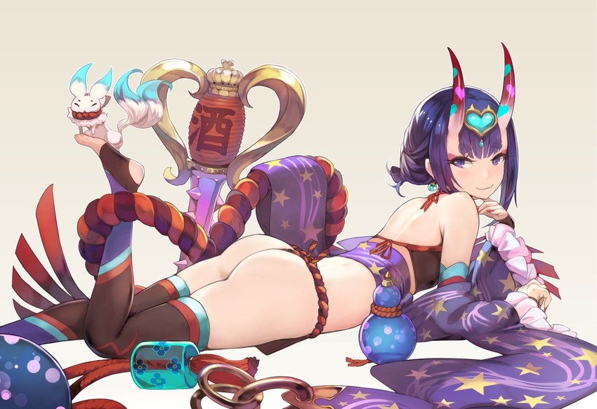 shuten douji and haku (fate and 1 more) drawn by kurosawa_tetsu