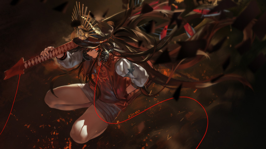 oda nobunaga (fate and 1 more) drawn by azomo