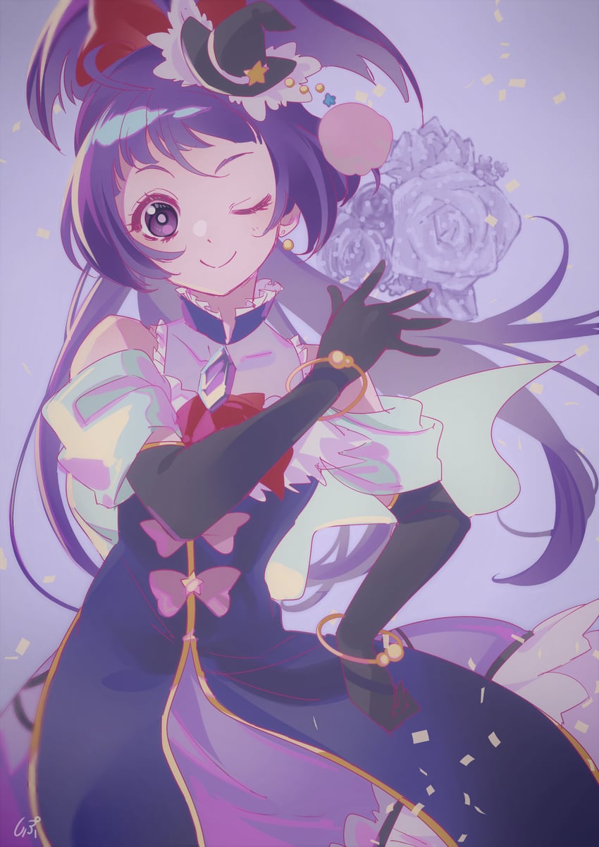 izayoi liko and cure magical (precure and 1 more) drawn by shipu_(gassyumaron)