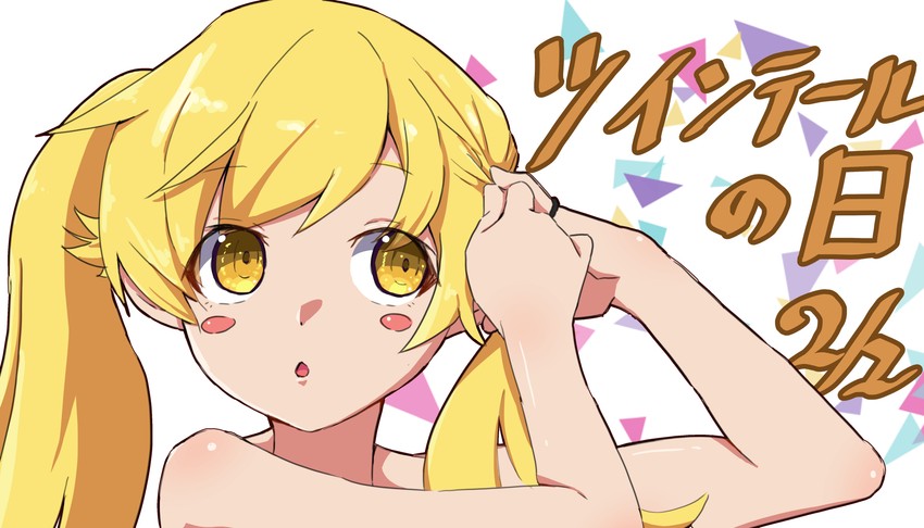 oshino shinobu (monogatari and 1 more) drawn by drawdream1025