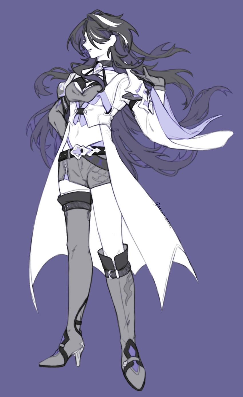 acheron (honkai and 1 more) drawn by suimi_esse