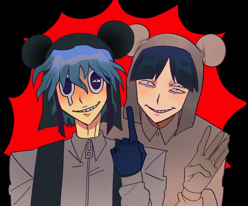 present day problem takeuchi robert and ratman 4 (randal's friends) drawn by szmgm