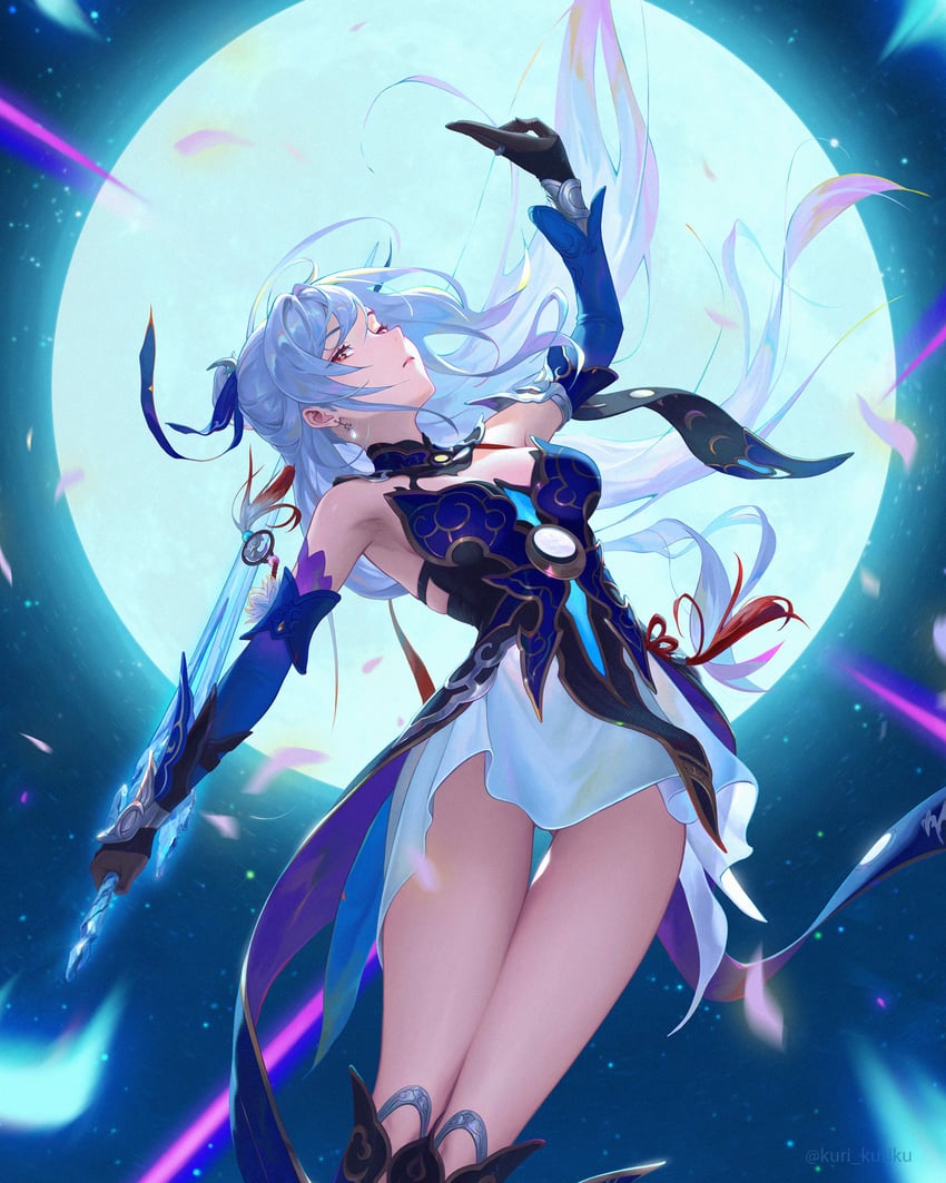jingliu (honkai and 1 more) drawn by kuri_kuriku