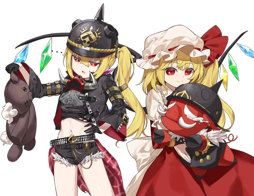 flandre scarlet, luciana de montefio, and lucy's crew (touhou and 1 more) drawn by keiki8296