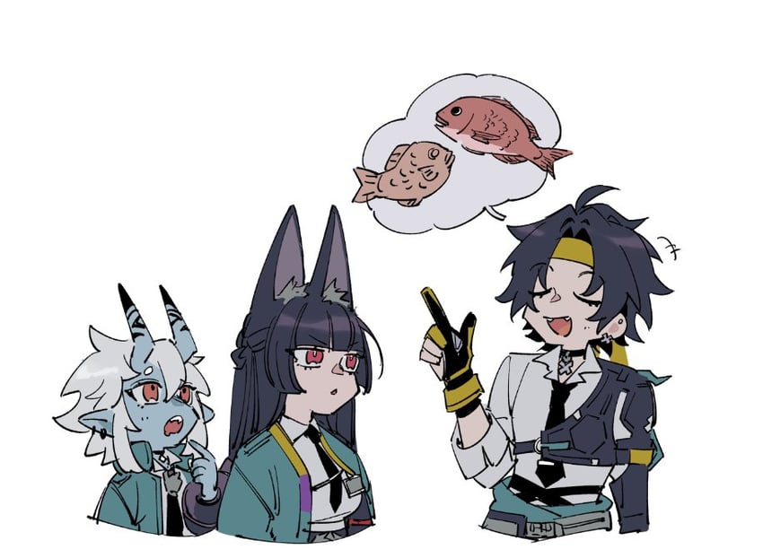 soukaku and asaba harumasa (zenless zone zero) drawn by offnanoda