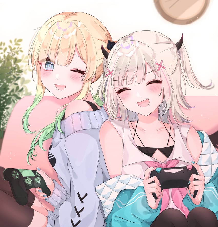 aizawa ema and asumi sena (vspo! and 1 more) drawn by shain