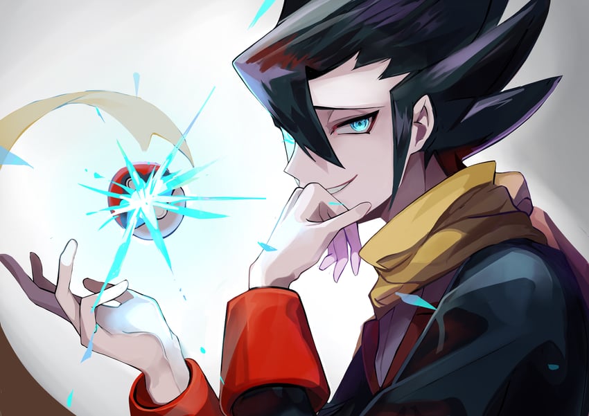 grimsley (pokemon and 1 more) drawn by tabi_(cufs5442)