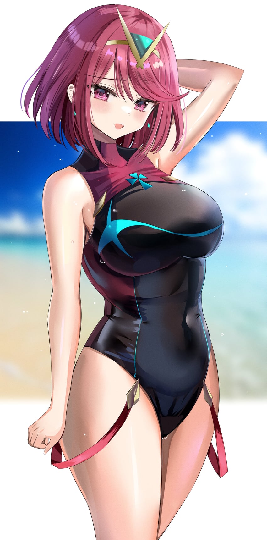 pyra (xenoblade chronicles and 1 more) drawn by hanasaka_houcha