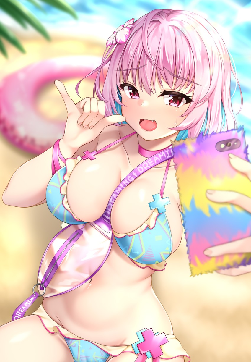 yumemi riamu (idolmaster and 1 more) drawn by lomocya