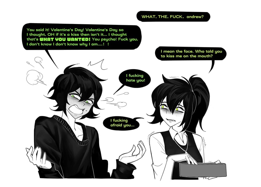 andrew graves and renee graves (the coffin of andy and leyley) drawn by aierlaobo