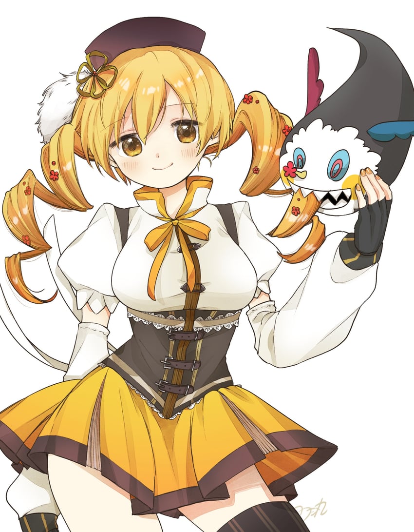tomoe mami and charlotte (mahou shoujo madoka magica) drawn by notamaru_2