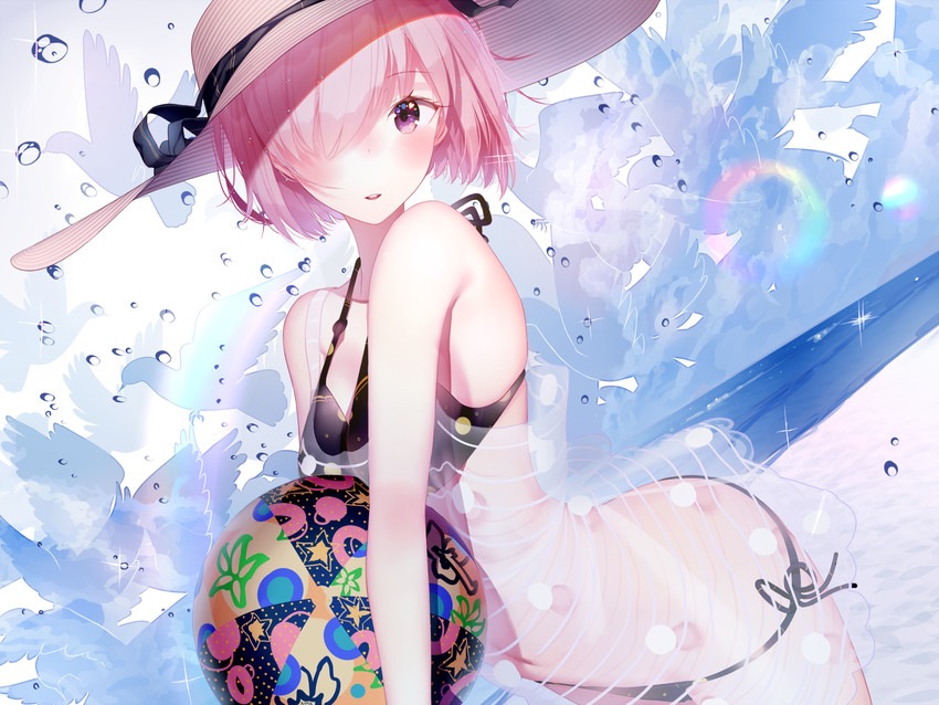 mash kyrielight (fate and 1 more) drawn by atha_(leejuiping)