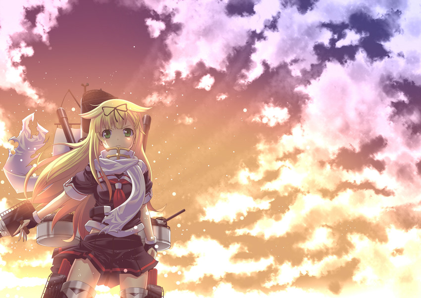 yuudachi and yuudachi kai ni (kantai collection) drawn by irie_keisuke_(handn)