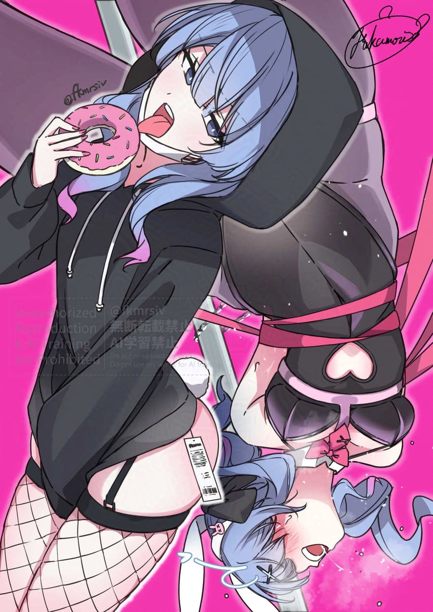 hatsune miku (vocaloid and 1 more) drawn by hymgkamui