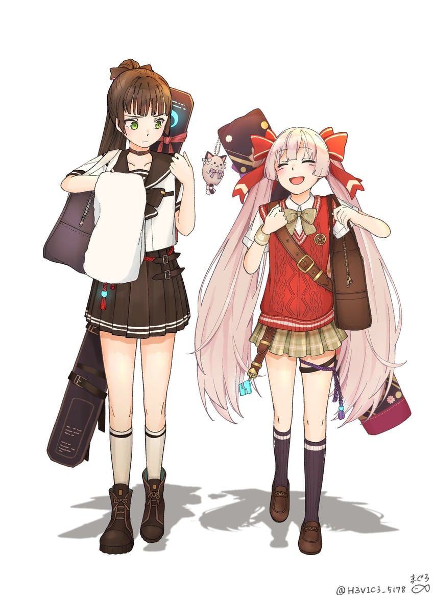 natsume inori and ogasawara hisame (heaven burns red) drawn by h3v1c3_5178