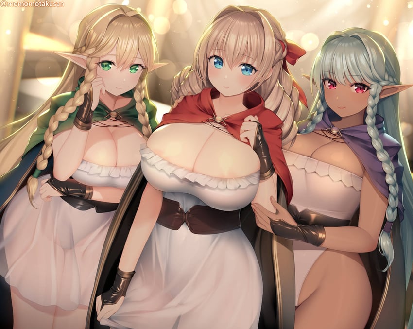 rosalinde, scarlett, and eltolinde (unicorn overlord) drawn by kashiwamochi_yomogi