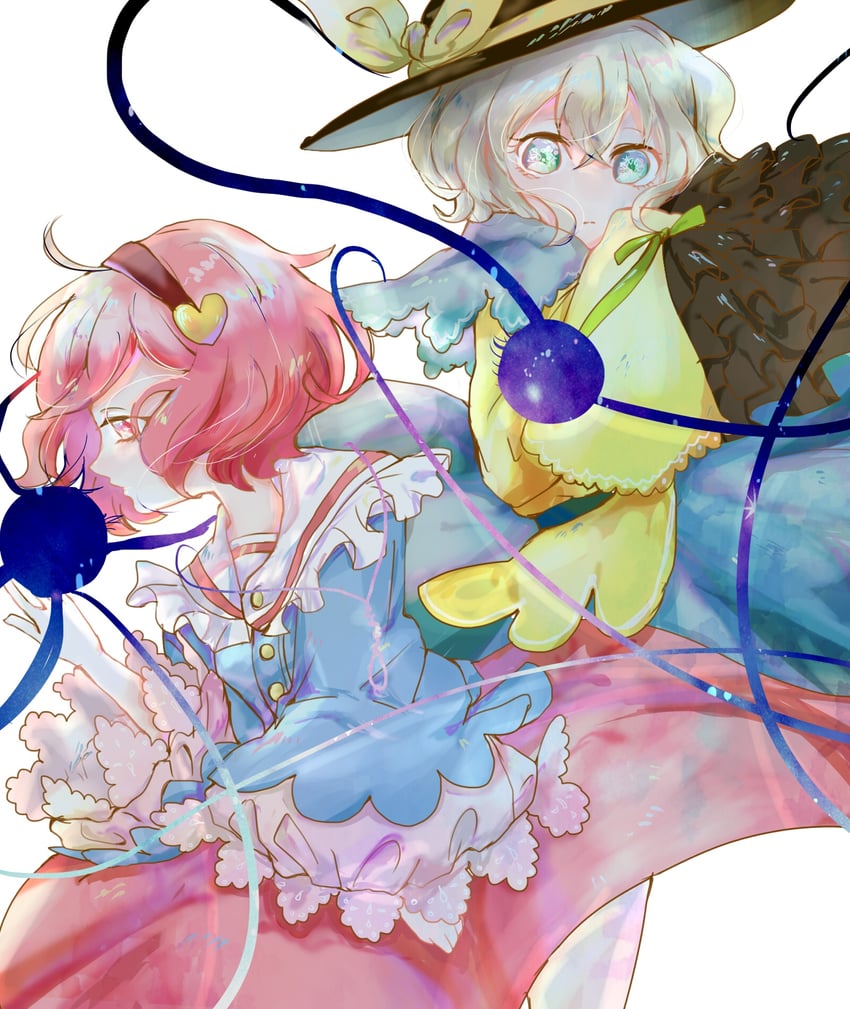 komeiji koishi and komeiji satori (touhou) drawn by glass_sei_(nanorin0603)