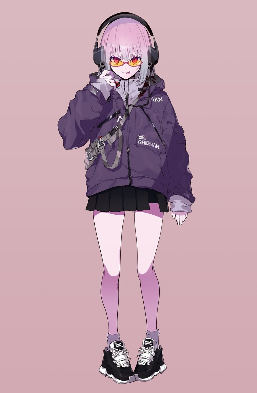 shinjou akane (gridman universe and 1 more) drawn by puppeteer7777