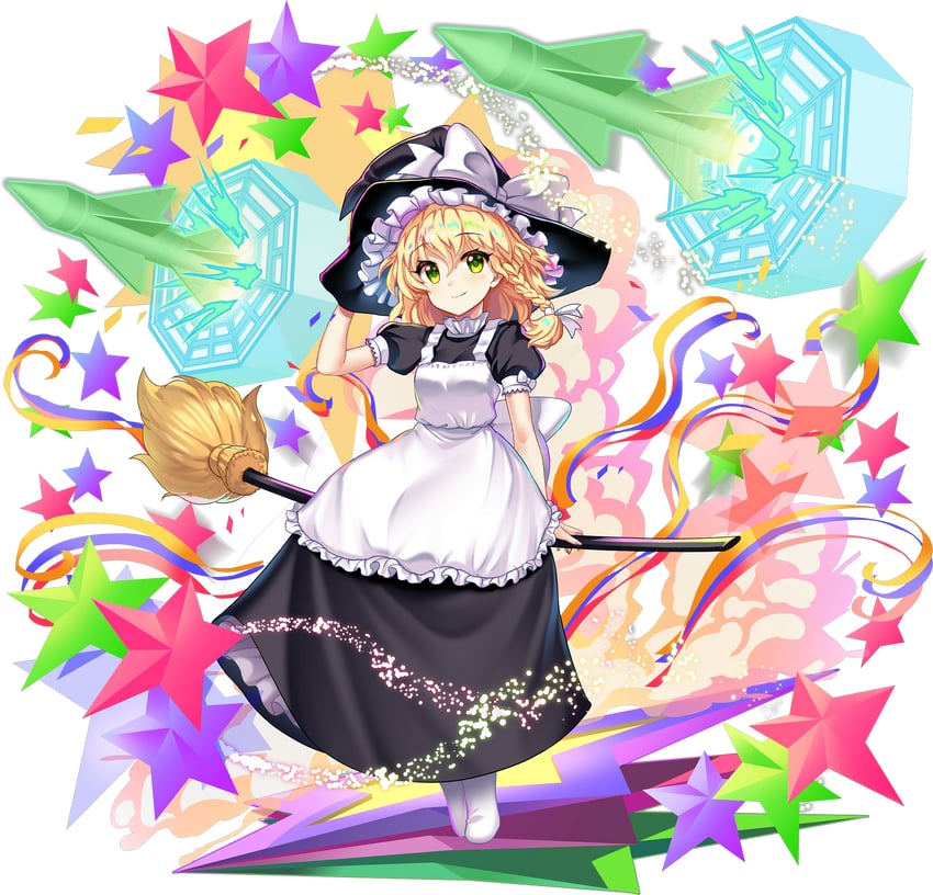kirisame marisa (touhou and 2 more) drawn by rotte_(1109)