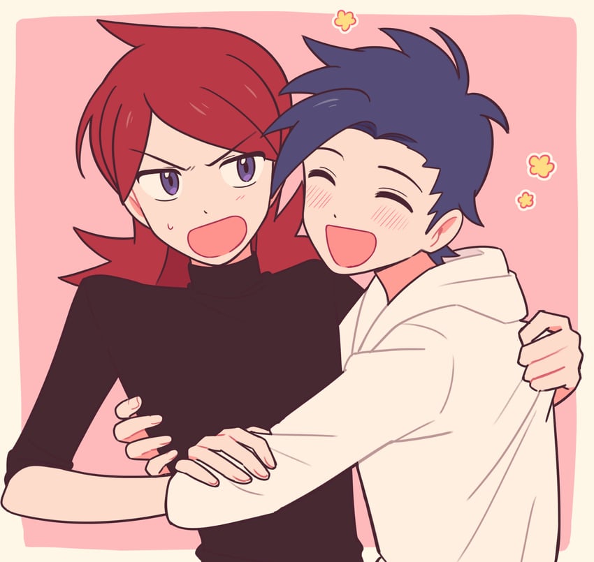 ethan and silver (pokemon and 1 more) drawn by chueog