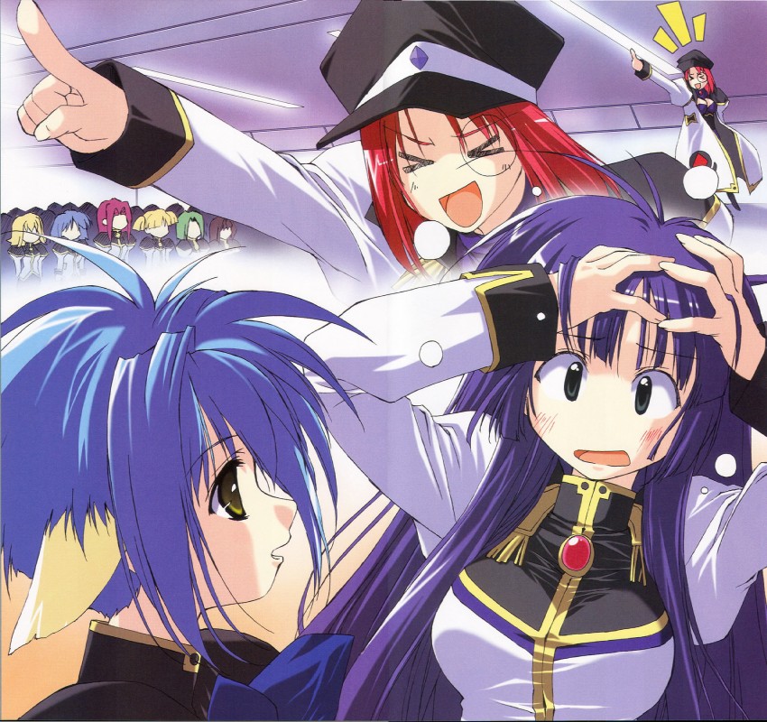 mint blancmanche, forte stollen, and karasuma chitose (galaxy angel)