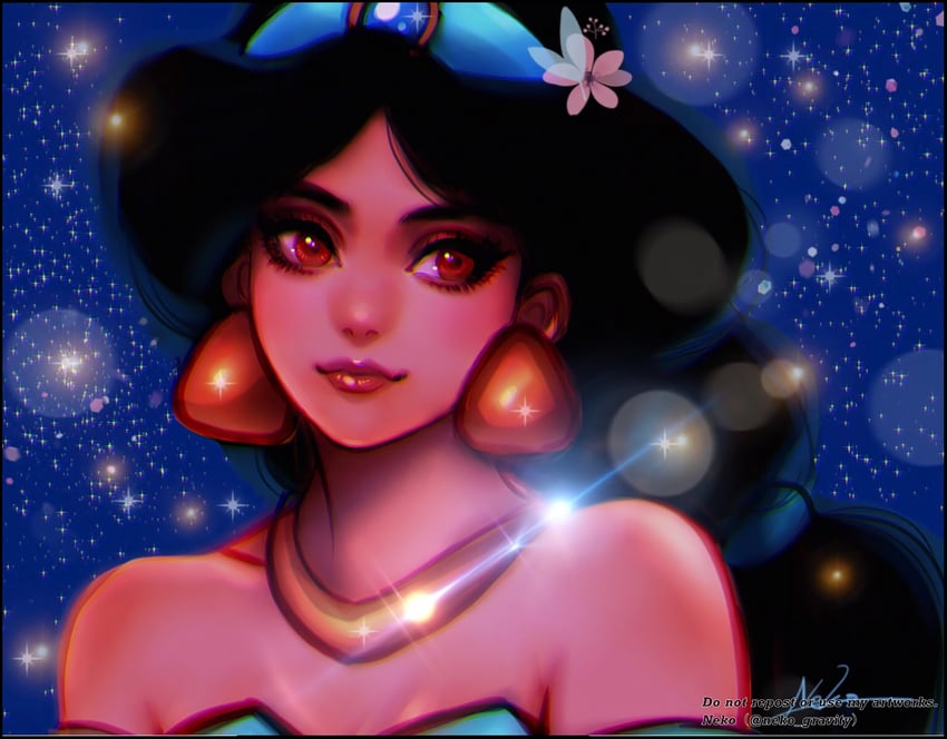 jasmine (aladdin) drawn by nyamunekonabe