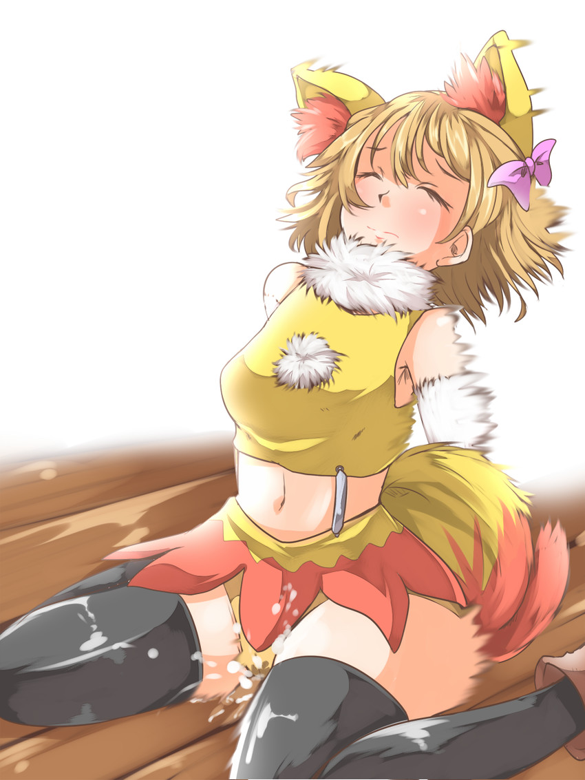 serena and fennekin (pokemon and 1 more) drawn by shuga_(soranote)