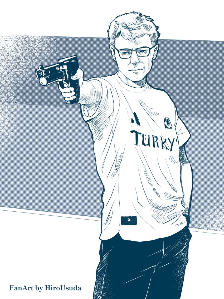 yusuf dikec (real life and 2 more) drawn by usuda_hiro