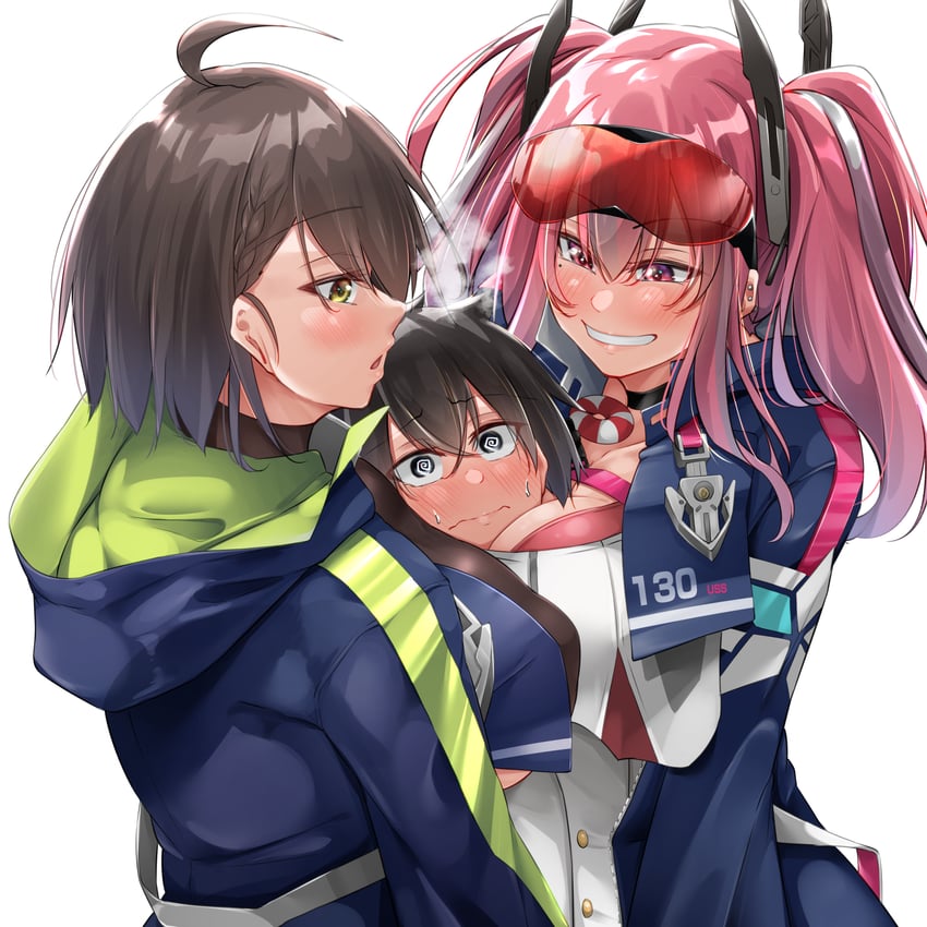 bremerton, commander, baltimore, and little boy commander (azur lane) drawn by oriue_wato