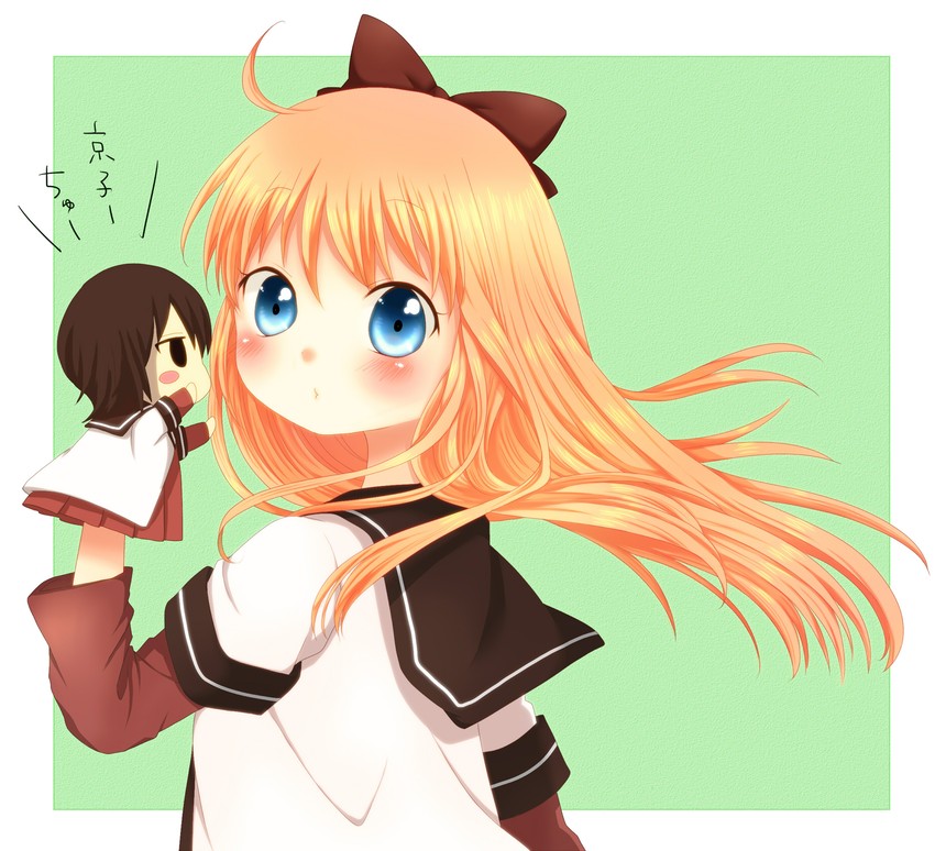 toshinou kyouko and funami yui (yuruyuri) drawn by sa_ioio