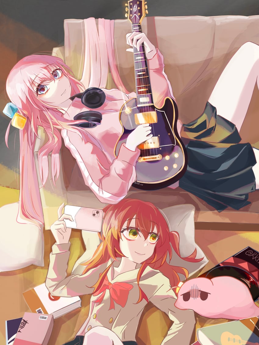 gotoh hitori and kita ikuyo (bocchi the rock!) drawn by rkf