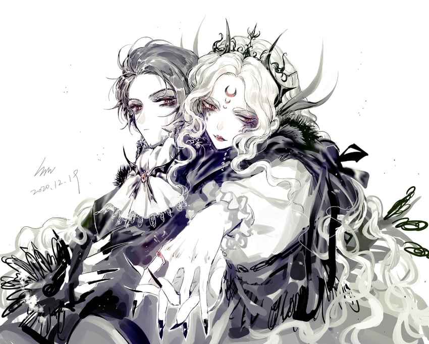 emlyn white and earth mother (lord of the mysteries) drawn by jueqinunique