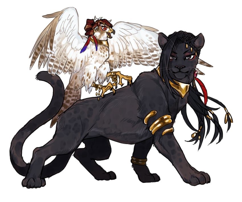jamil viper and kalim al-asim (twisted wonderland) drawn by mame_moyashi