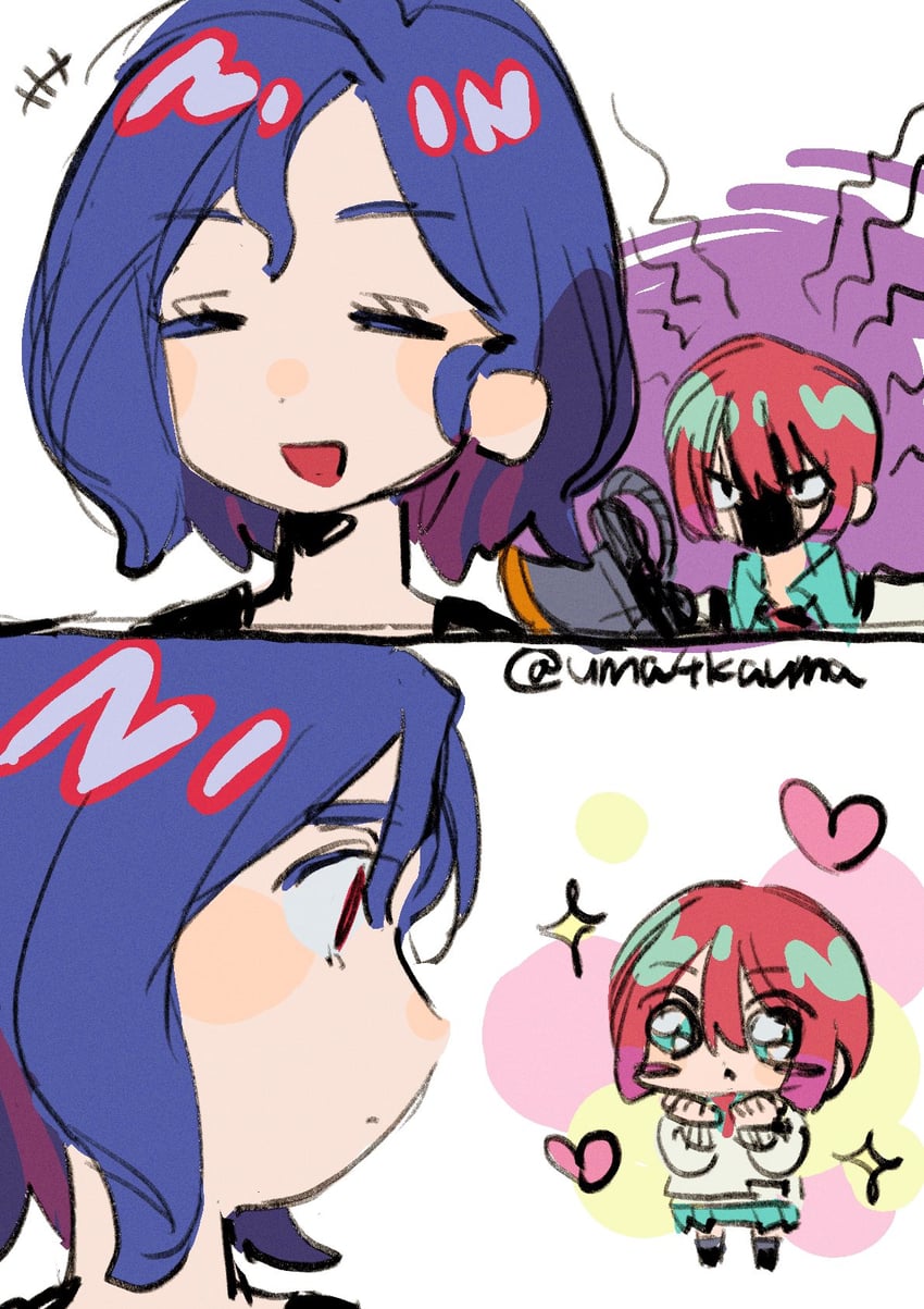 amate yuzuriha and shuji ito (gundam and 1 more) drawn by uma4kauma