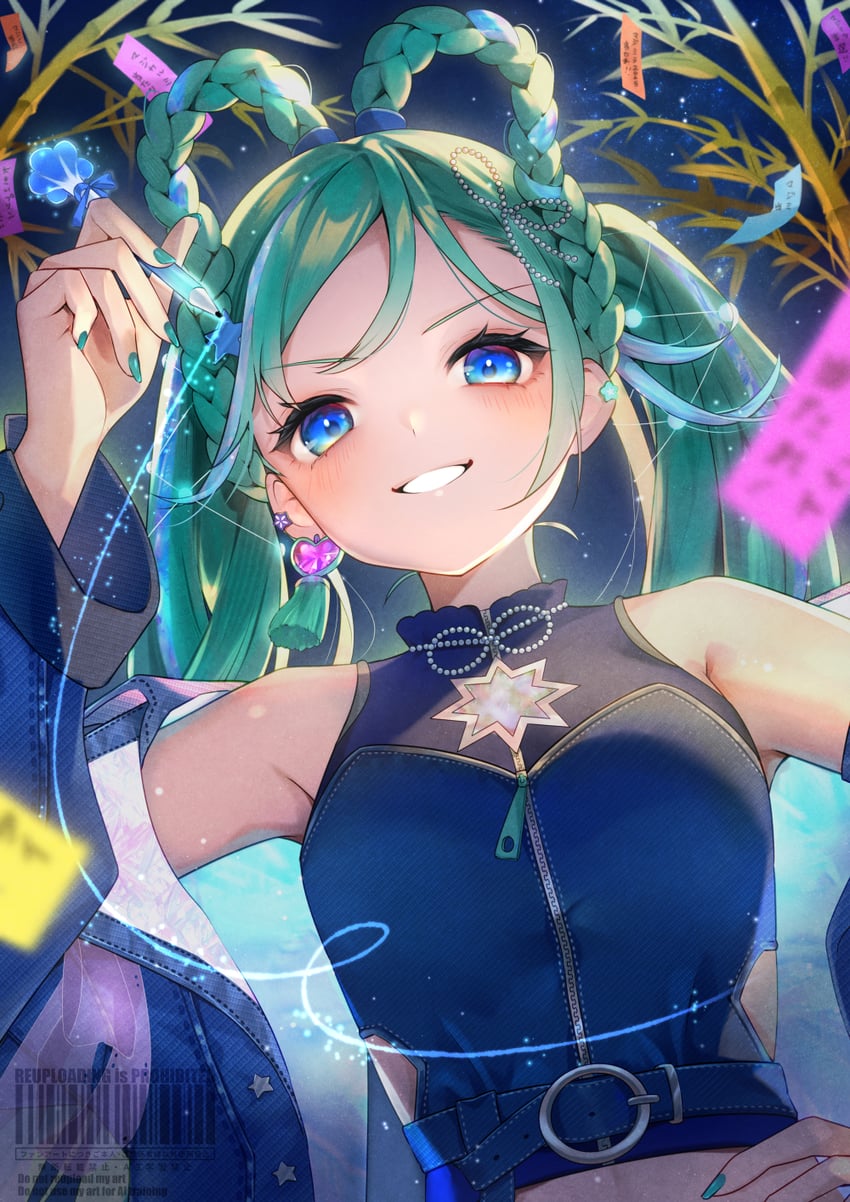 hatsune miku and magical mirai miku (vocaloid and 1 more) drawn by kyashii_(a3yu9mi)