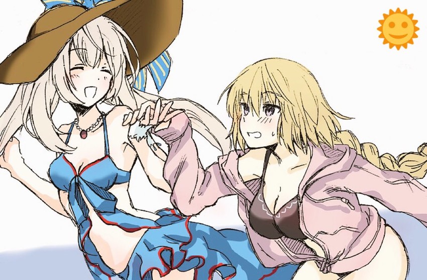 jeanne d'arc and marie antoinette (fate and 2 more) drawn by hisagi_(h1sg1)