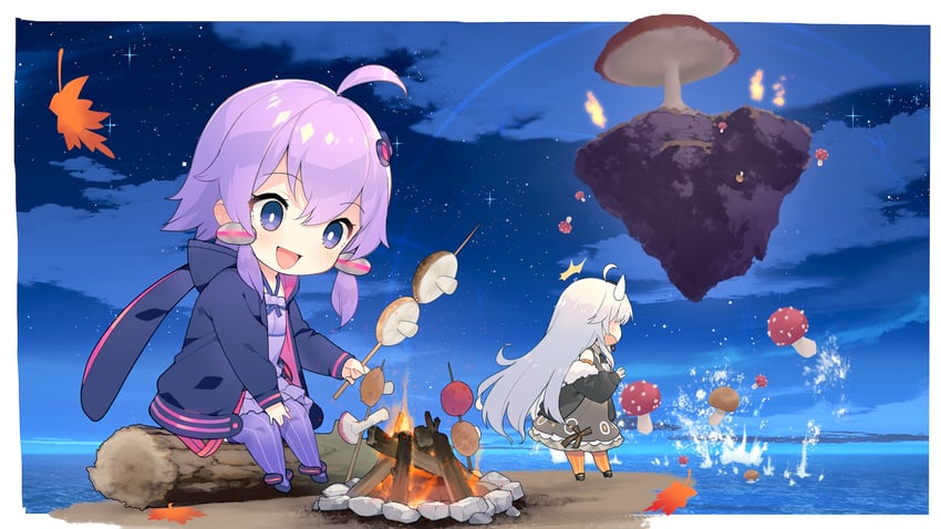 yuzuki yukari and kizuna akari (vocaloid and 2 more) drawn by shirinda_fureiru