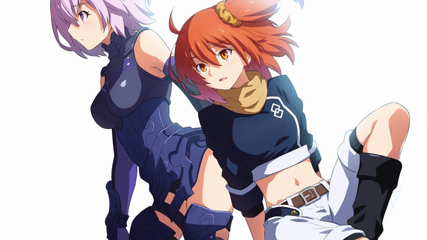 mash kyrielight and fujimaru ritsuka (fate and 1 more) drawn by kazuma_muramasa