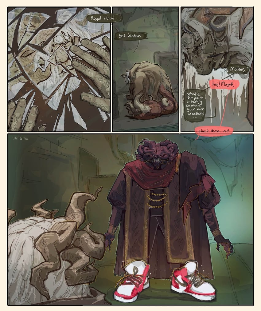 mohg lord of blood and morgott the omen king (elden ring) drawn by 116116116el