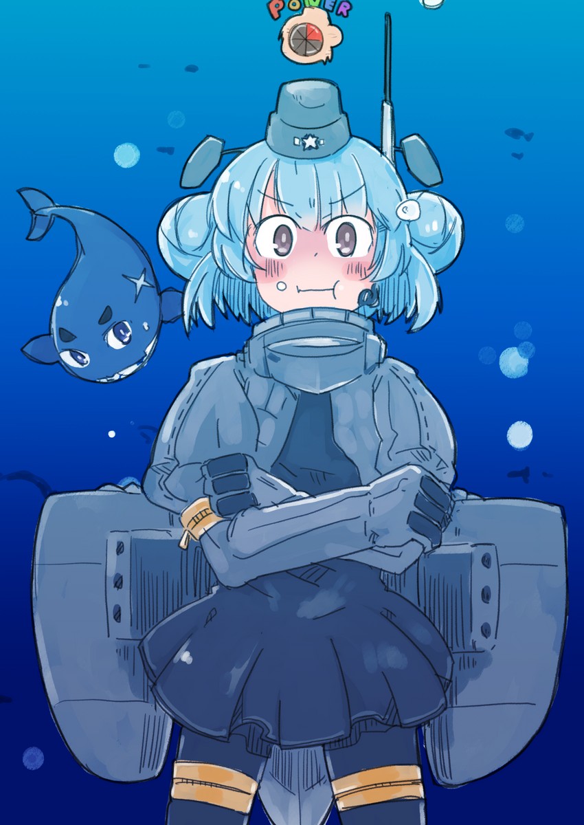u-511, samuel b. roberts, and little blue whale (kantai collection and 2 more) drawn by enjaku_izuku