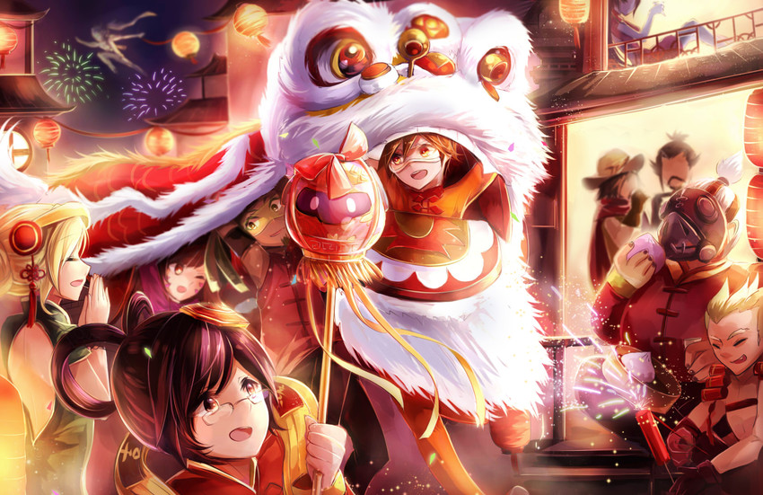 d.va, mercy, tracer, mei, widowmaker, and 8 more (overwatch and 1 more) drawn by miya_(zawarudo)