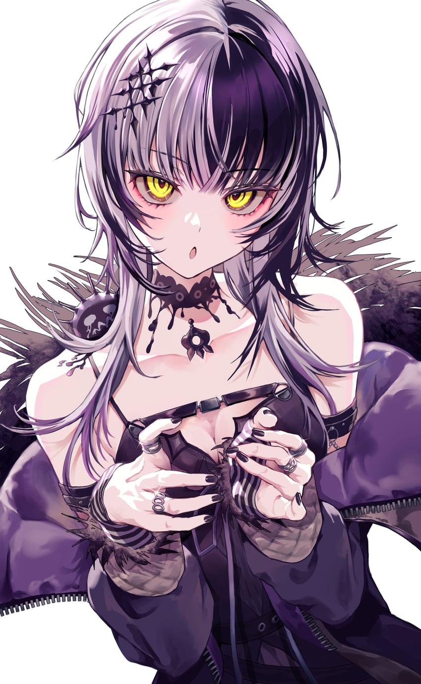 shiori novella and yorick (hololive and 1 more) drawn by shikuwata
