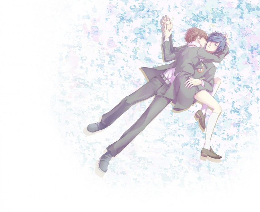 yuuki makoto and shiomi kotone (persona and 2 more) drawn by tani_(lupe)